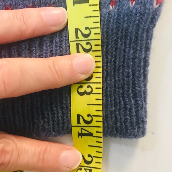 LL Bean Nordic Fair Isle Wool Cardigan Med - Picture 7 of 7